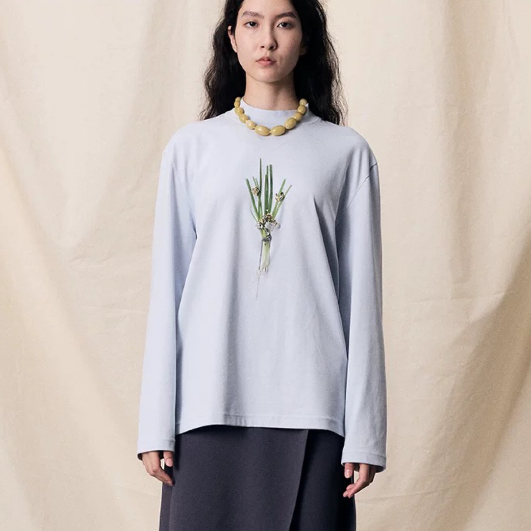 YOUWEI有尾2025冬季新品3D钻石葱印花长袖T恤Y1225408