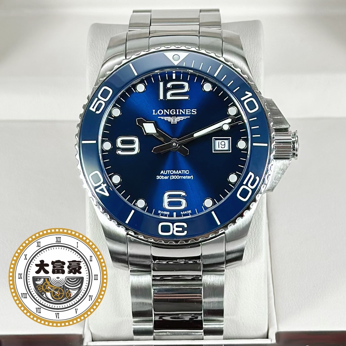 99新 Longines/浪琴 浪琴康卡斯系列L3.782.4.96.6 2023年全套
