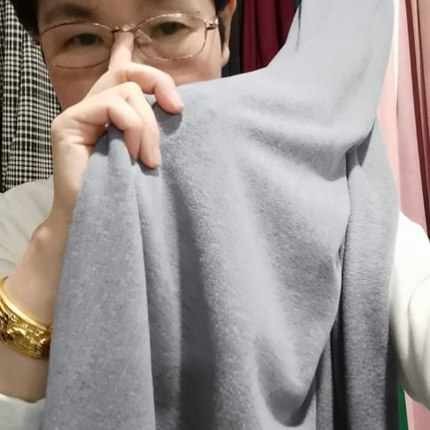 醋酸天丝羊绒布料灰色1米