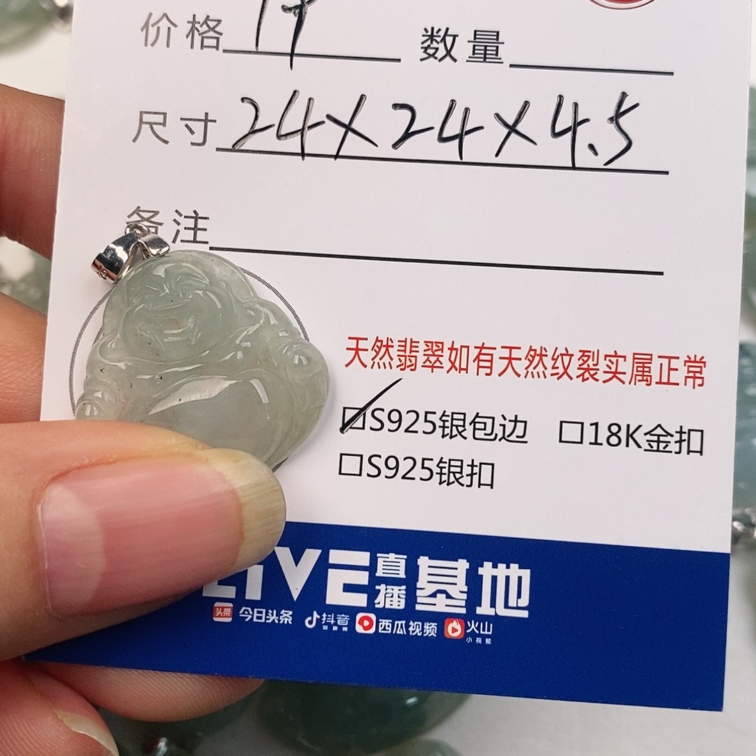 翡翠银S925镶嵌颈饰