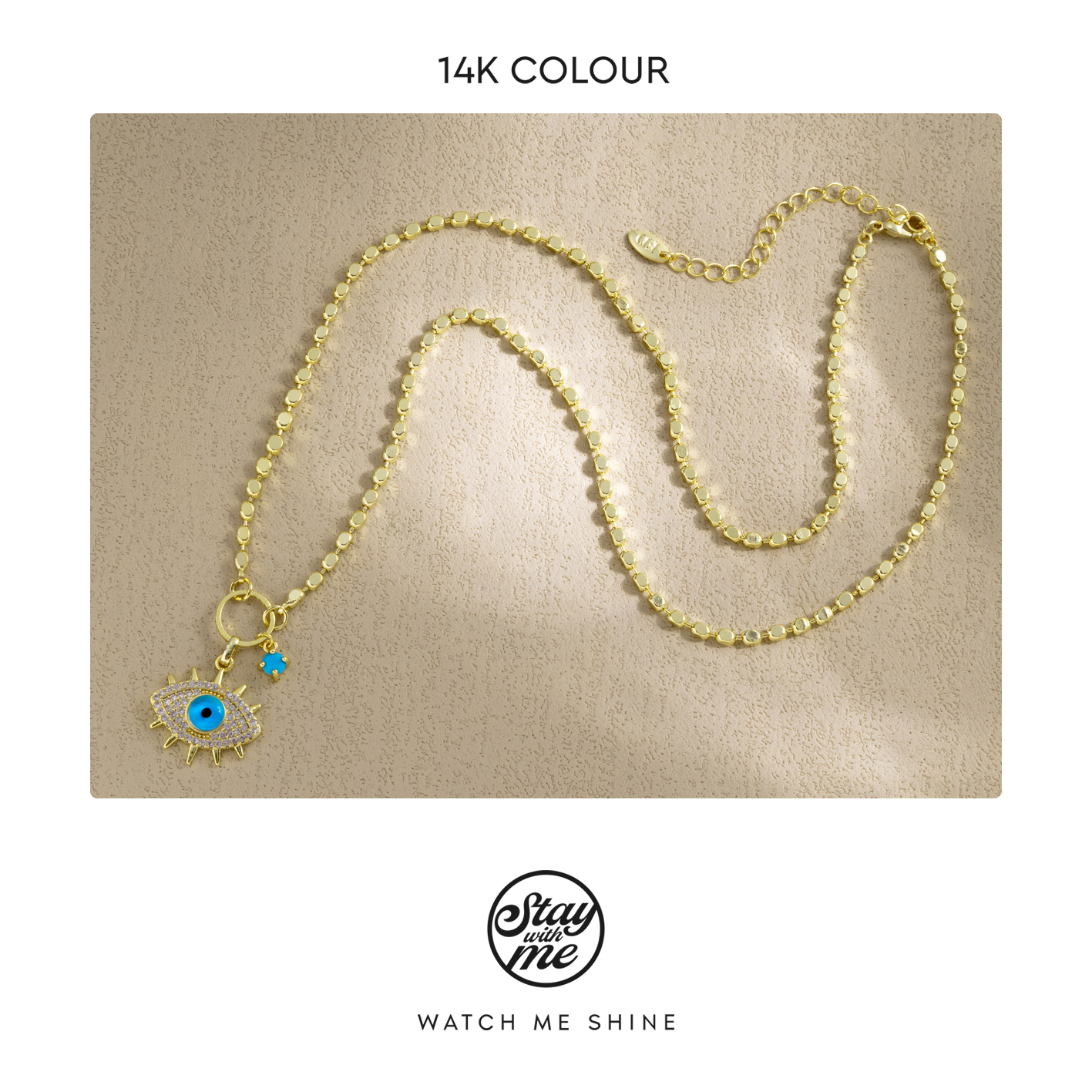 STAY WITH ME 铜合金项链 小众设计n1508项链