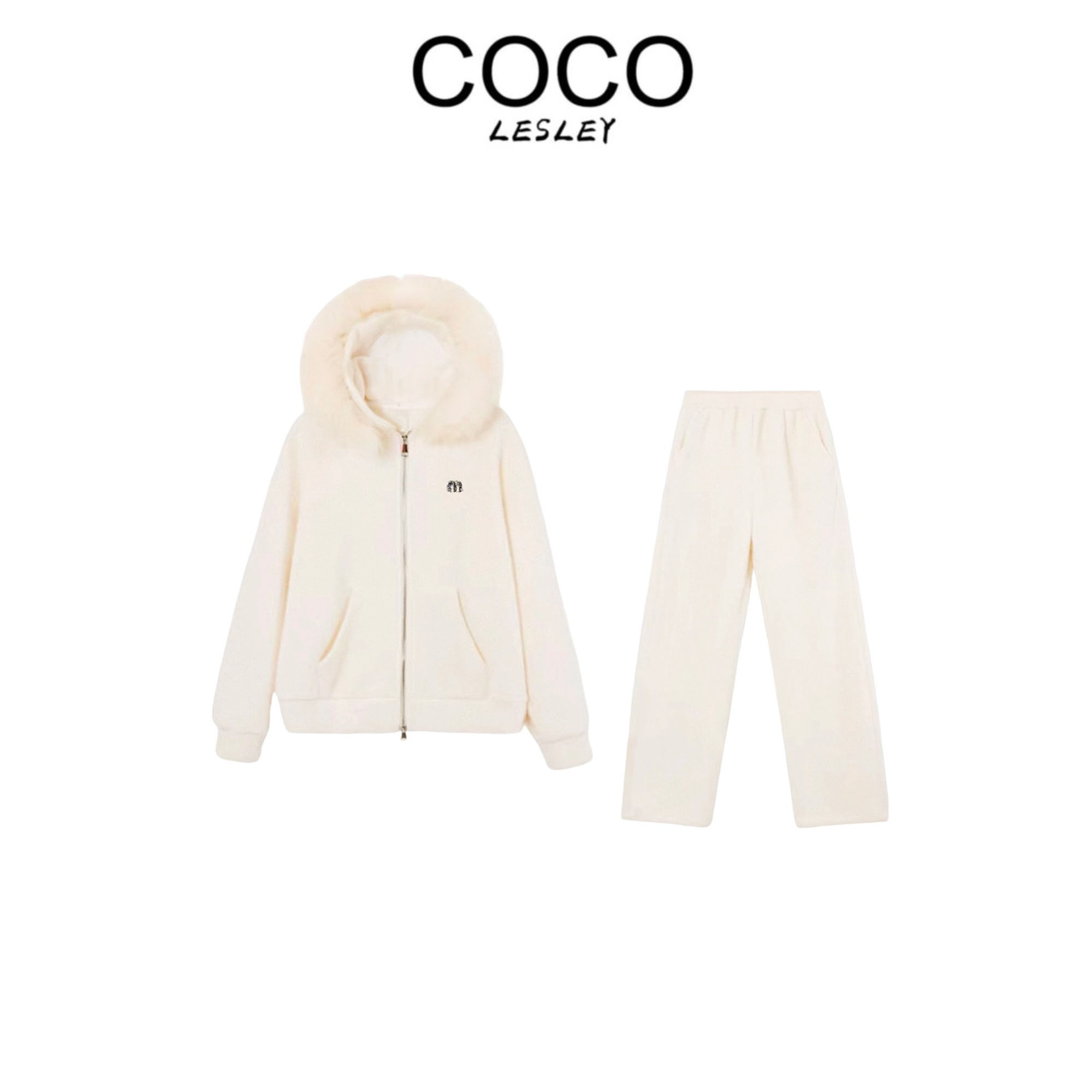 【COCO LESLEY】秋冬系列F慵懒感杏色上衣裤子678号