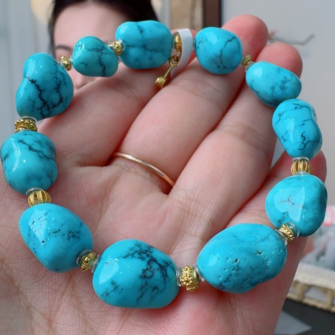 绿松石未镶嵌挂件