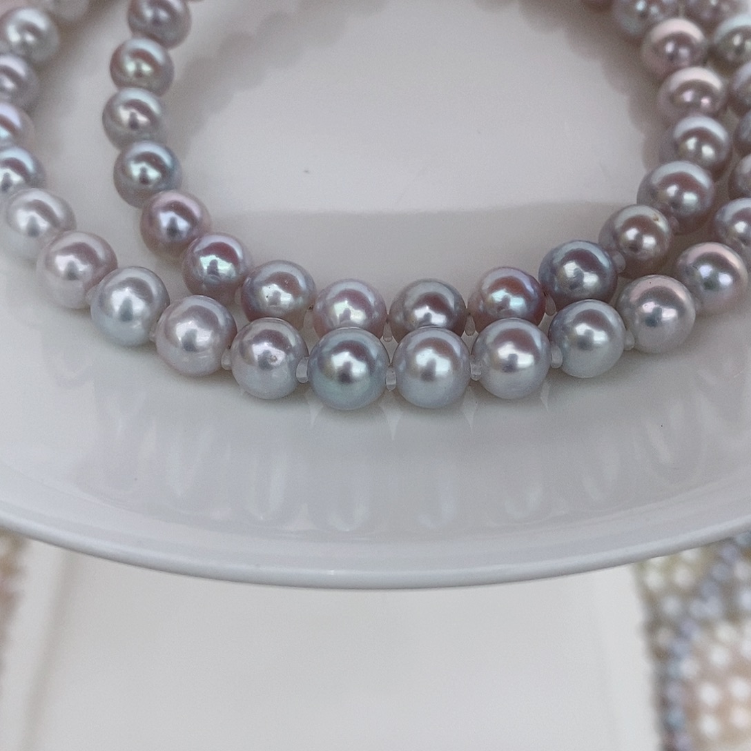 淡水珍珠颈饰银S925镶嵌