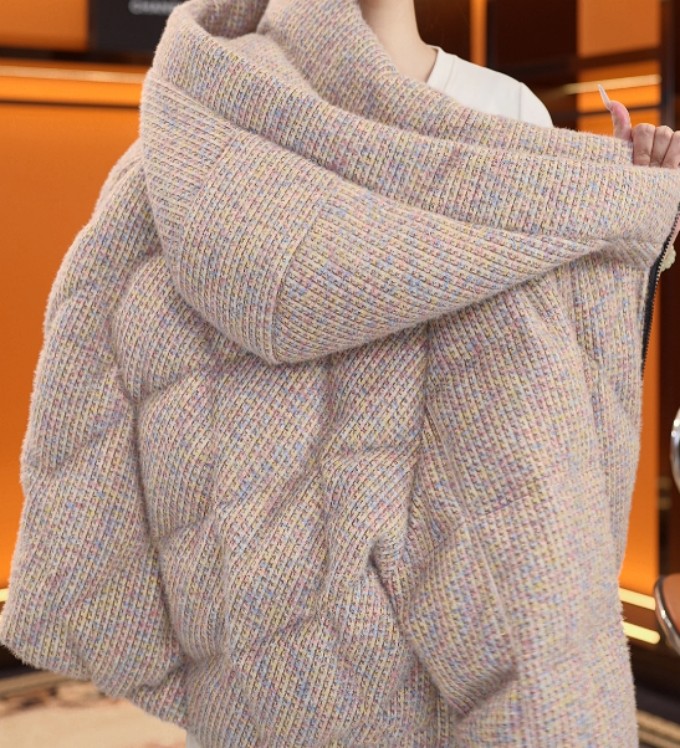 【进口品质】四季青2025新款保暖气质鸭绒羽绒服外套D571娜娜