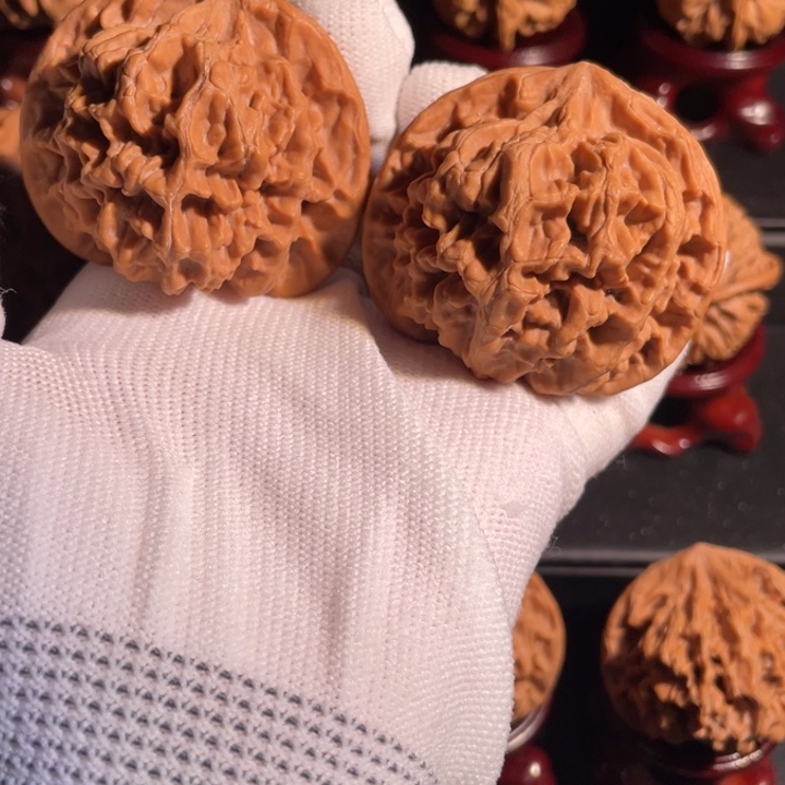 盘***行文玩核桃吊坠49官帽