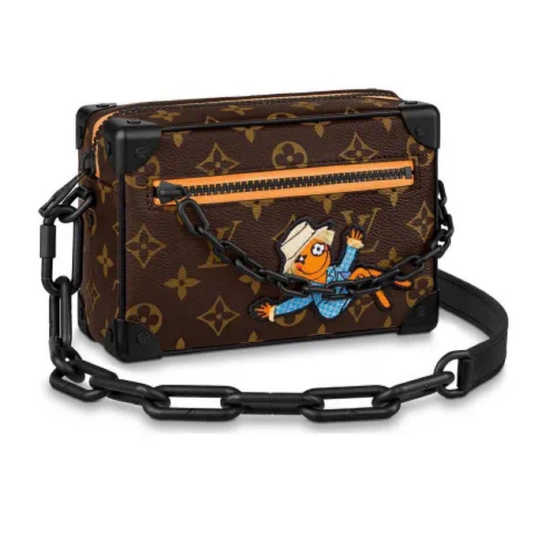 99新 LouisVuitton/路易威登 98新trunk稻草人3082软盒子斜挎包
