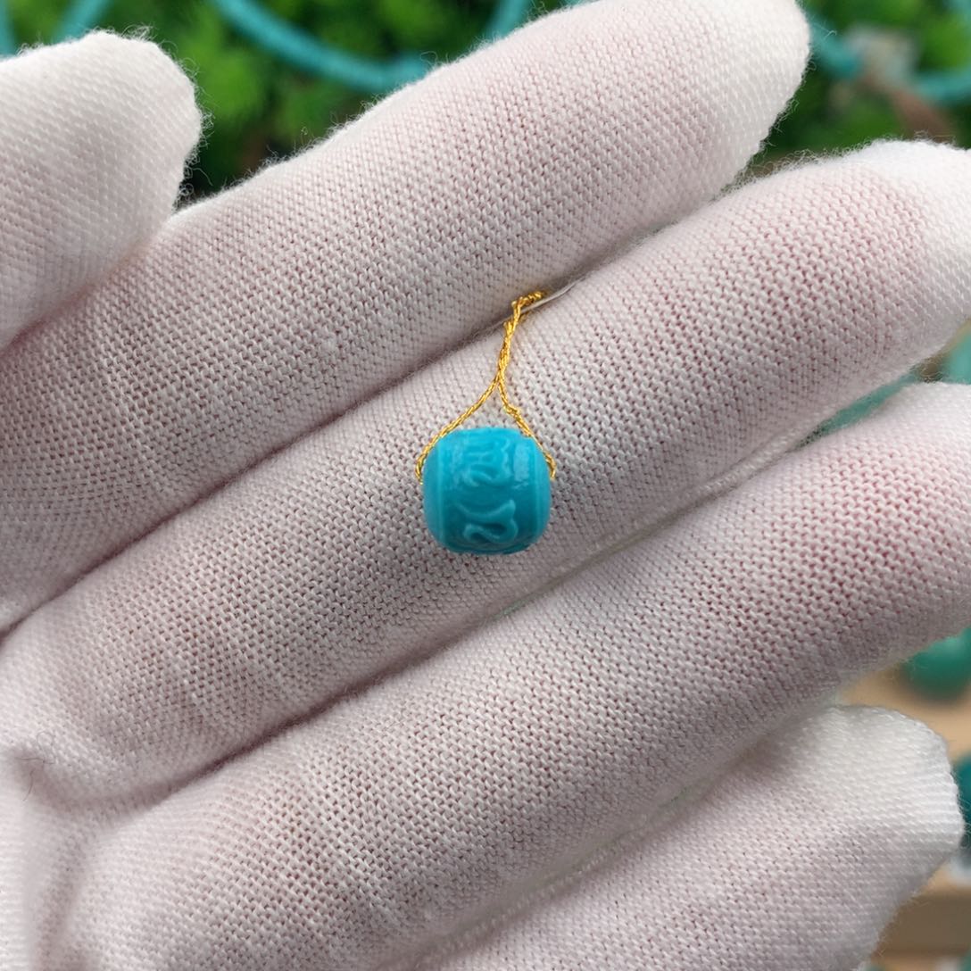 绿松石配饰未镶嵌卡8*8