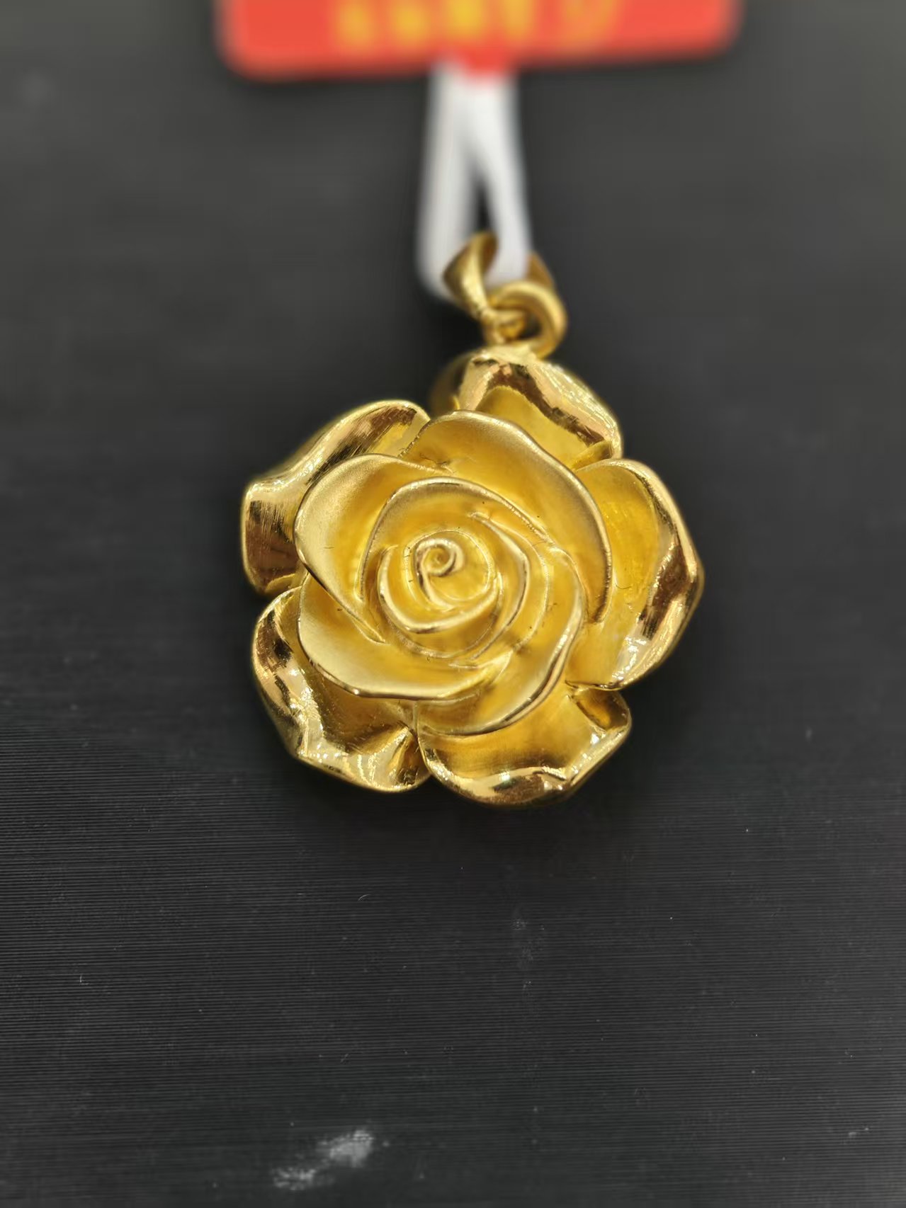 【金展珠宝】 足金 玫瑰花吊坠