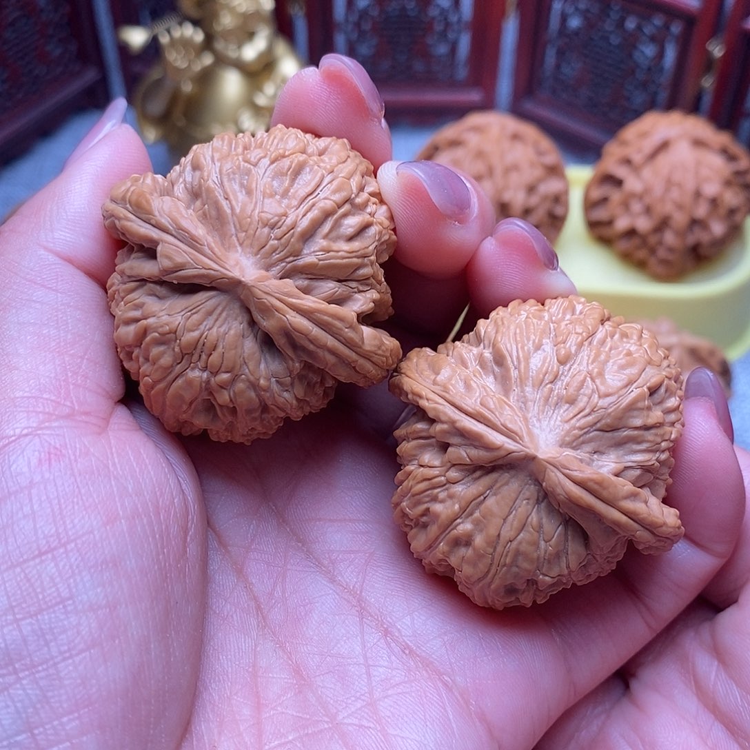 文玩核桃把件球白43.5全毕业