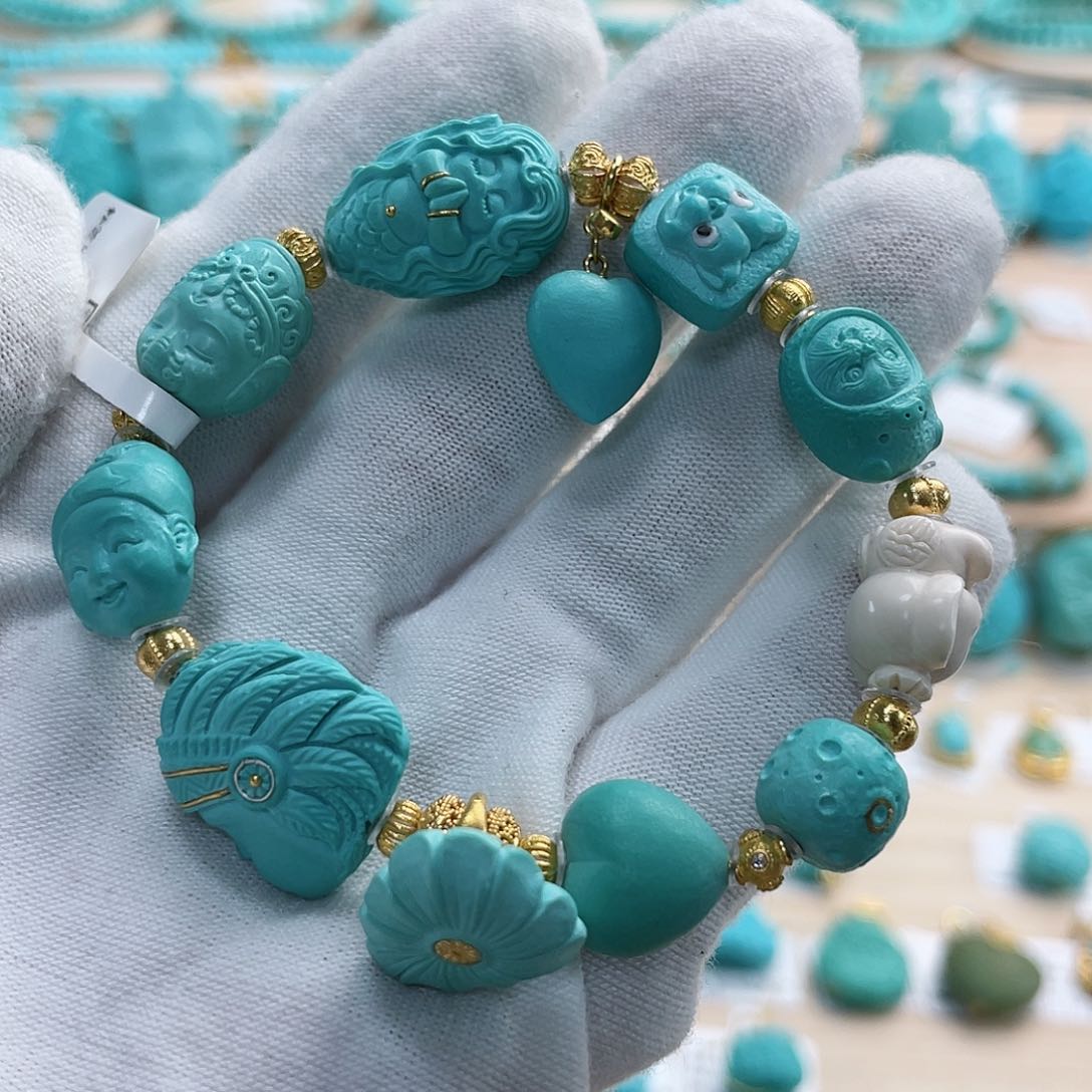 绿松石珠宝奇石未镶嵌