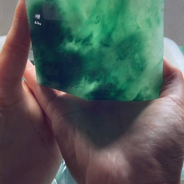 霞****定制石英质玉（非洲翠）天然非洲翠私人订制