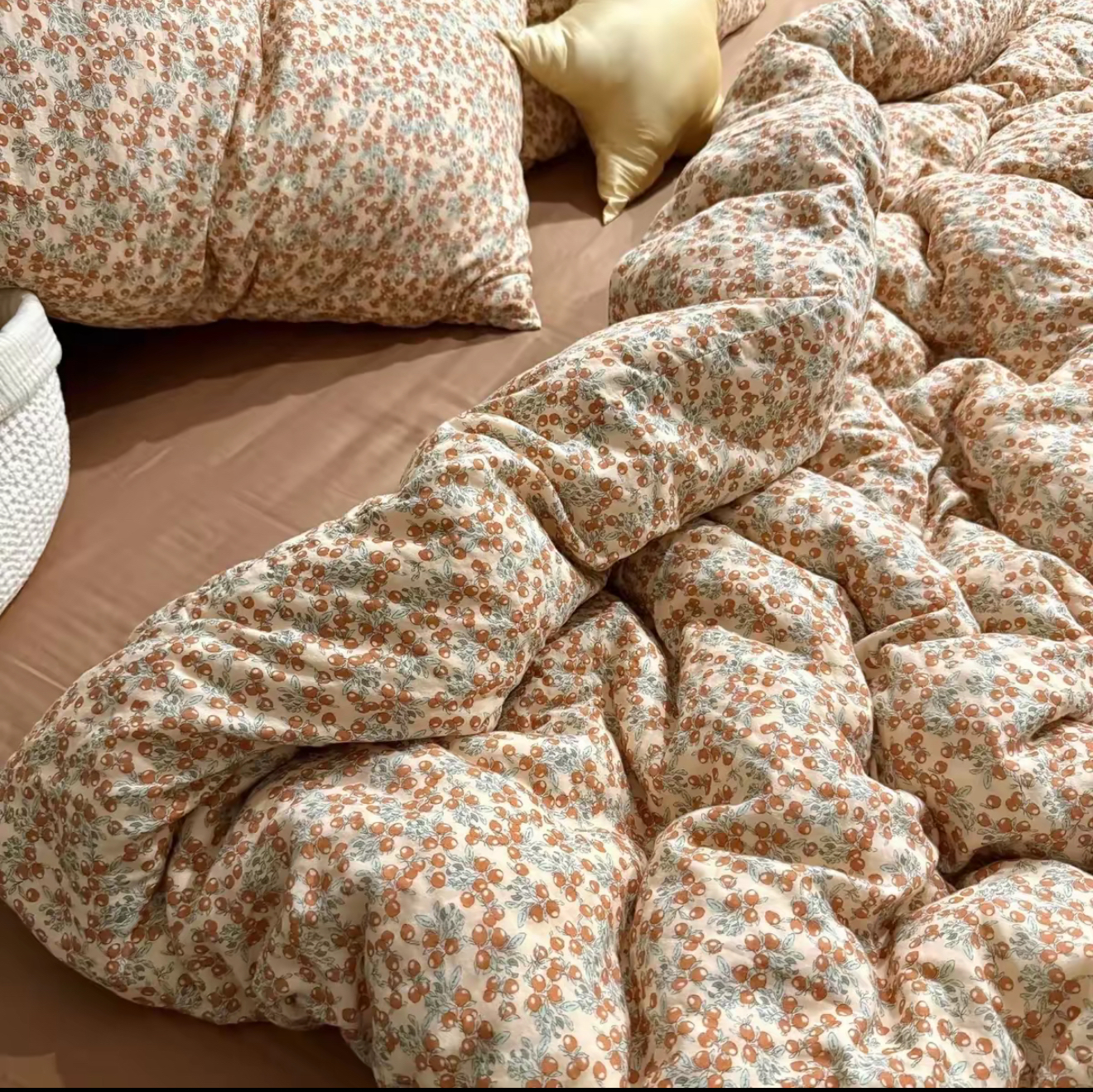 秋冬新品 | A类全棉双层纱四件套复古碎花纯棉床上用品柔软舒适