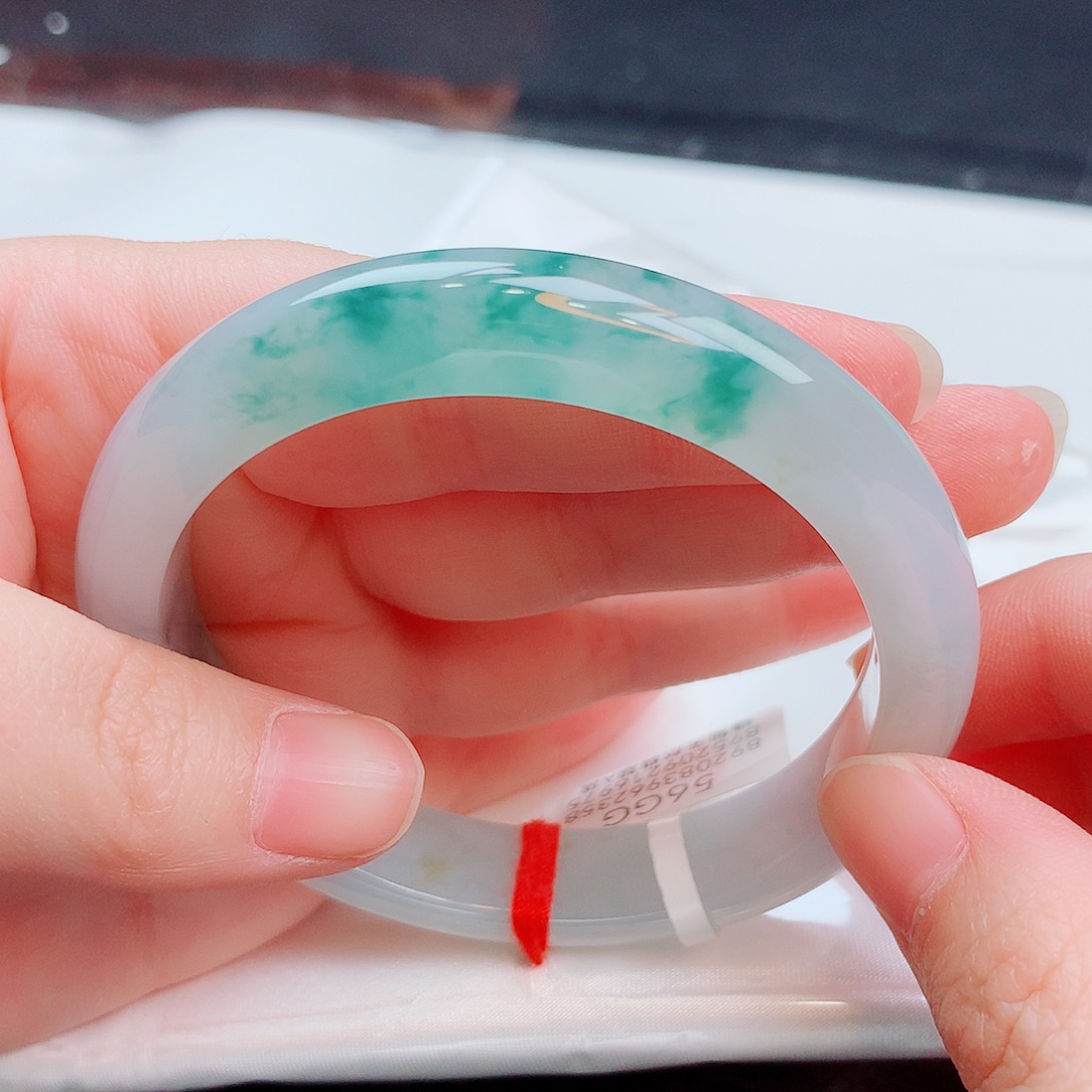 翡翠未镶嵌手镯缅甸天然翡翠A货手镯