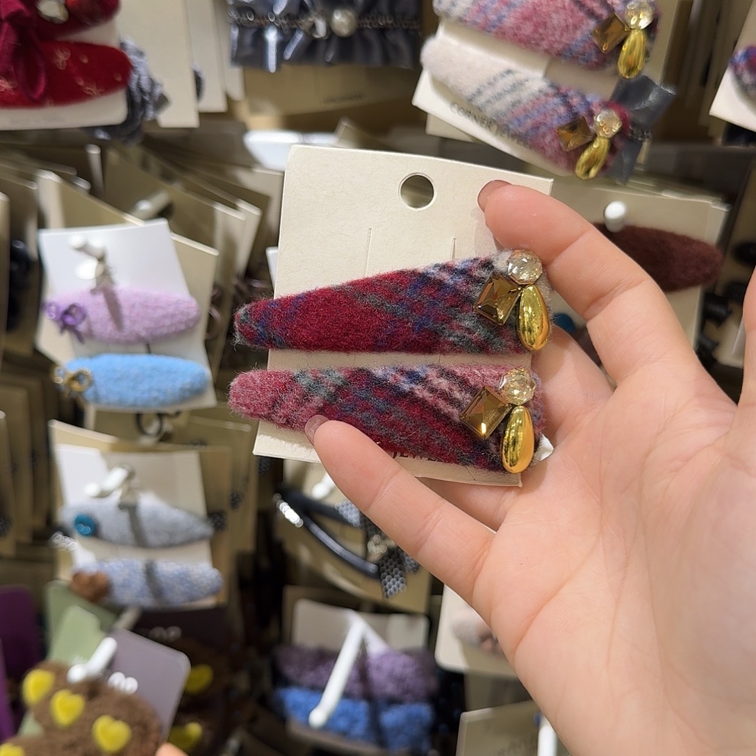 布艺非金属红色格子爆米花