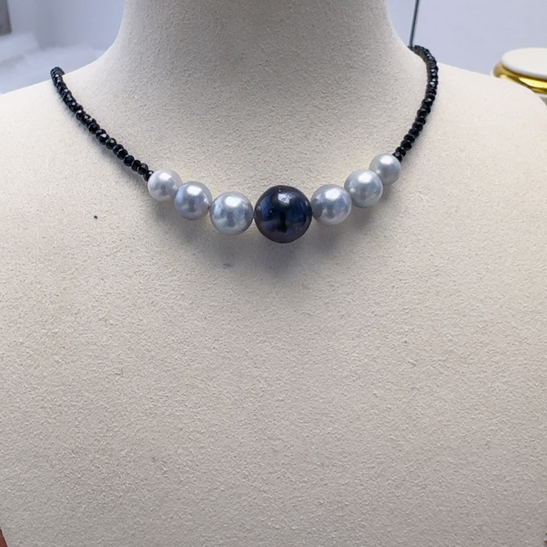 海水珍珠颈饰银S925镶嵌@@hx212