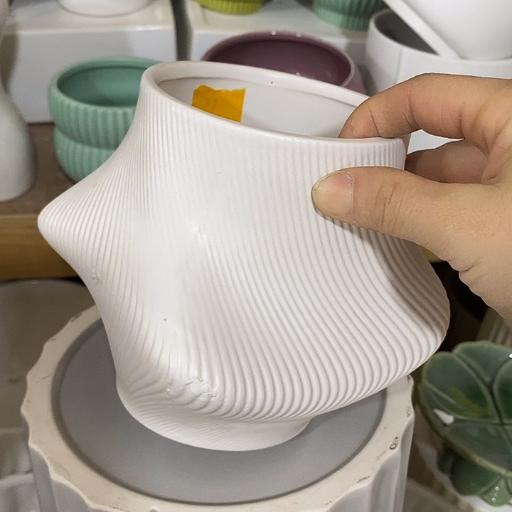 摆件陶陶盆有孔 瑕疵介意勿拍