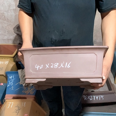 紫砂花盆手工制作