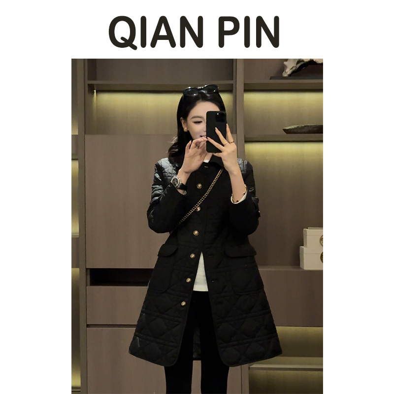 【六印服饰】【清风雅韵】定制金扣长款棉服02HQ2024331