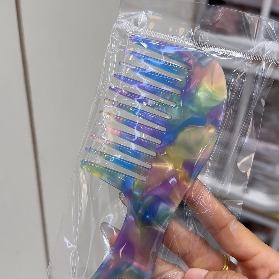 非金属布艺极光色 梳子