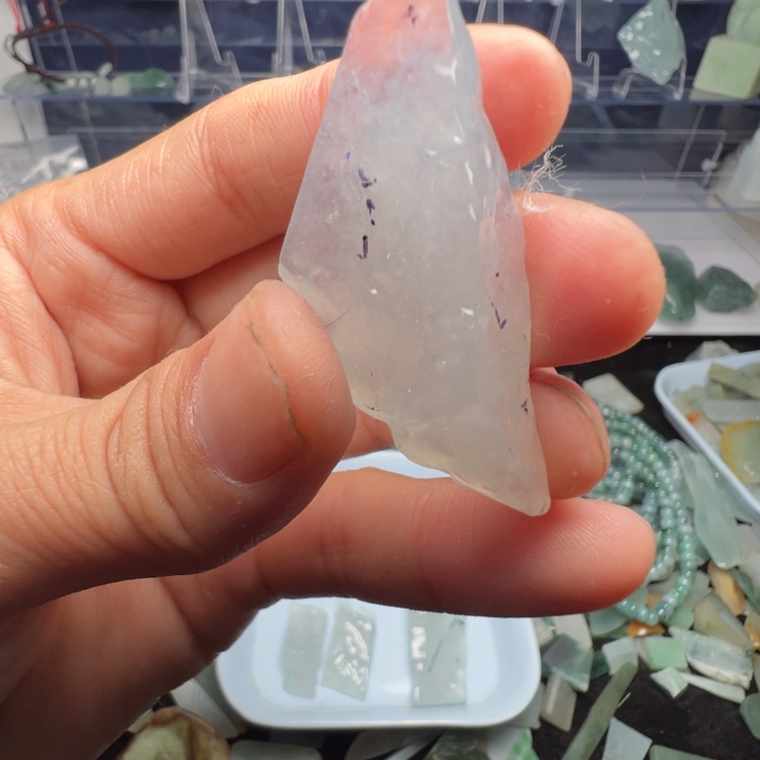 阳***馆定制翡翠未镶嵌缅甸翡翠A货