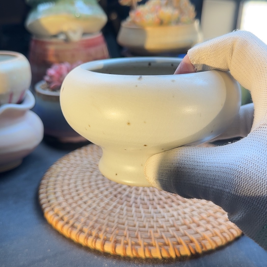 瓷片景德镇手工花盆