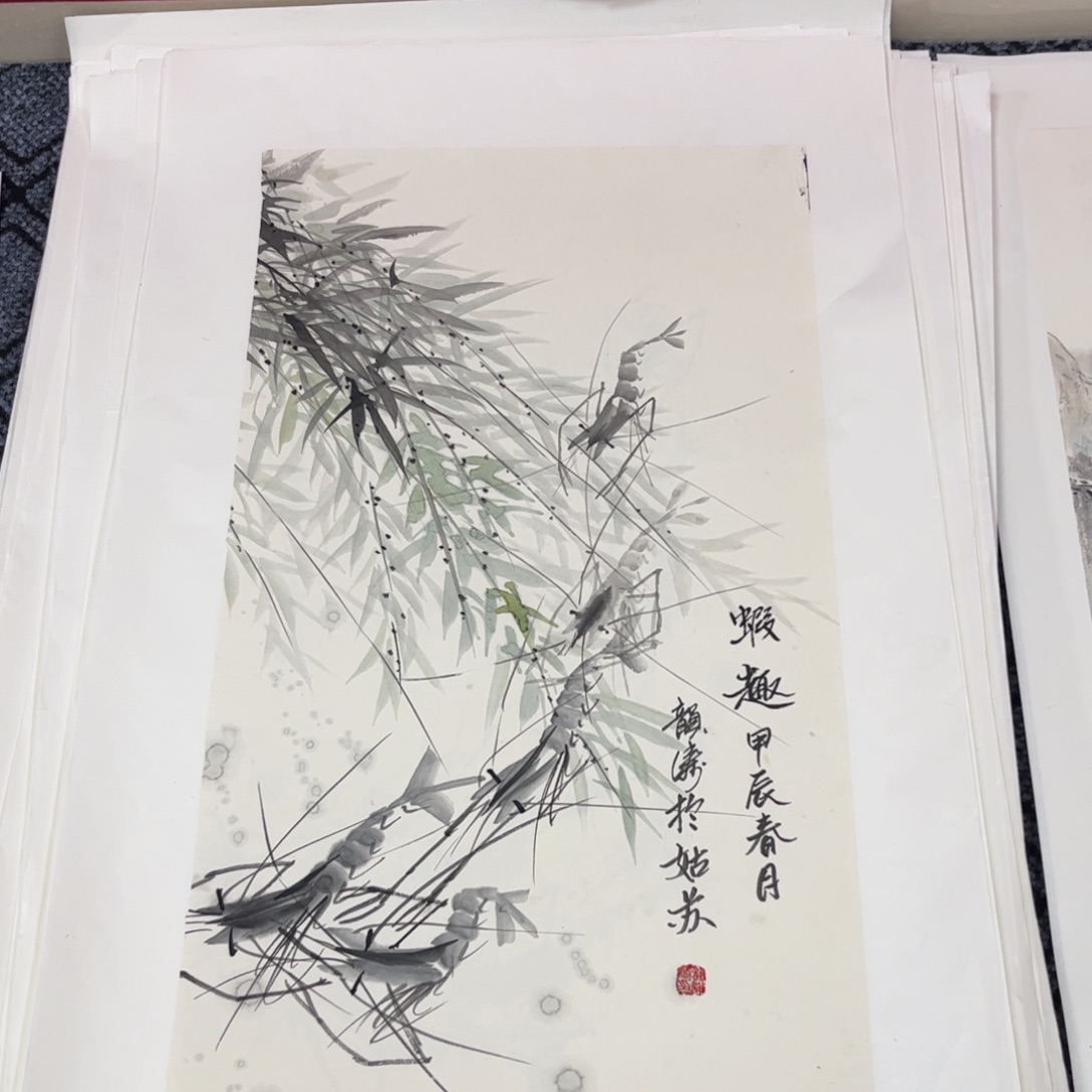 国画四尺四开花鸟