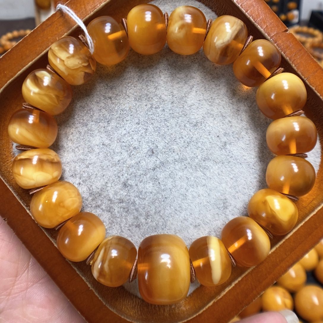 蜜蜡手串未镶嵌蜜蜡