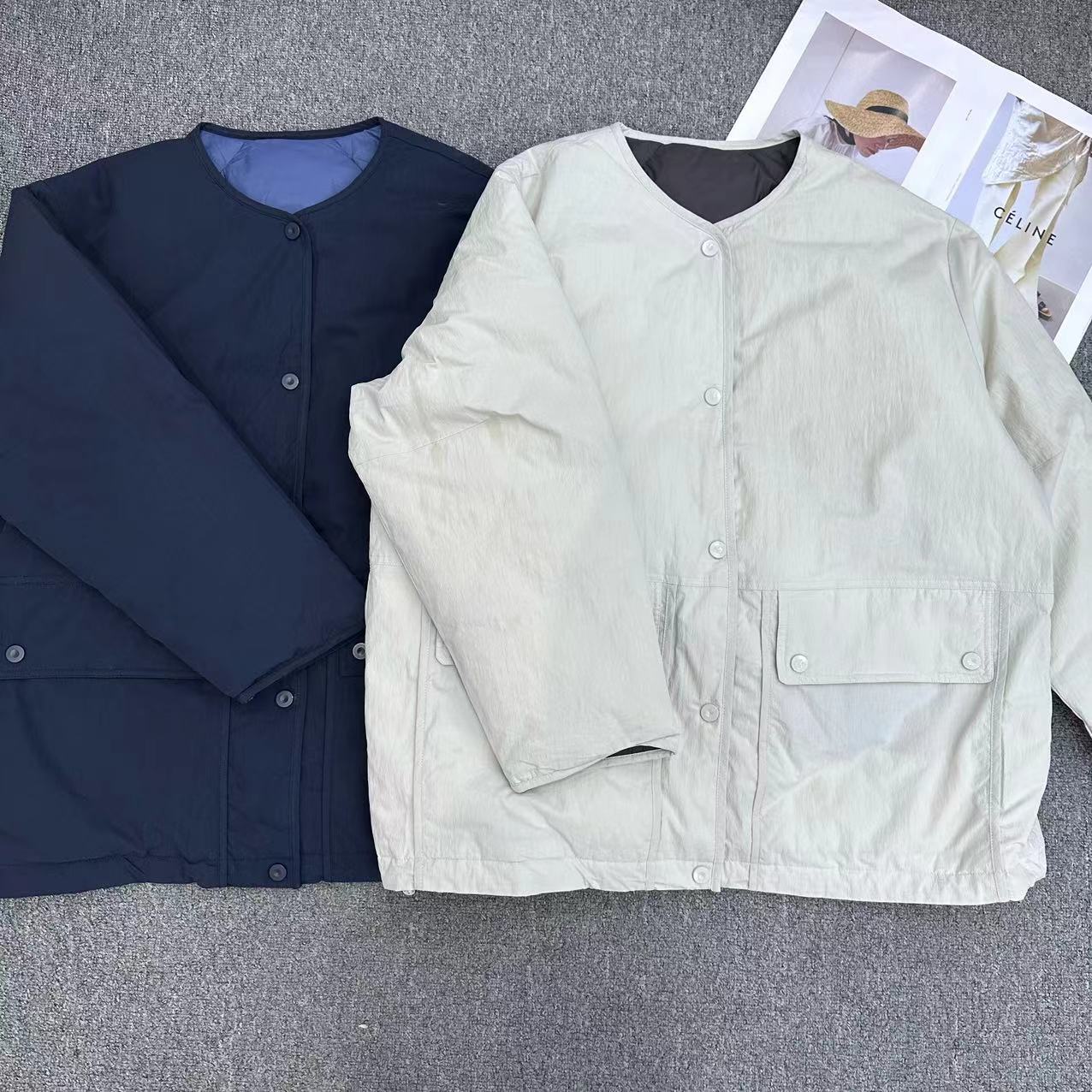 【周周家】7019濮院冬季鹅绒服纯色外套女士街头风