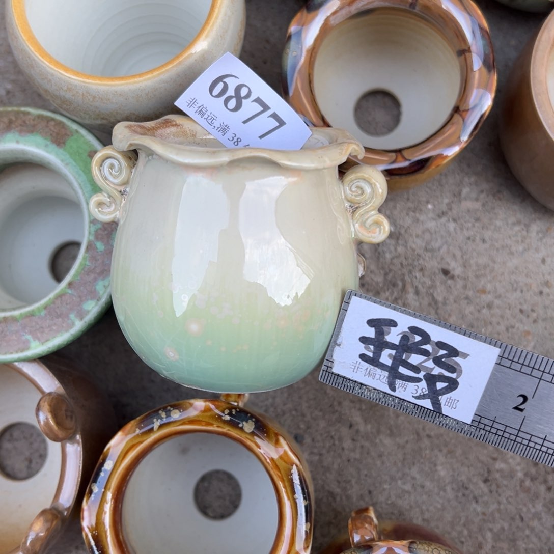 陶瓷瑕疵景德镇手工花盆