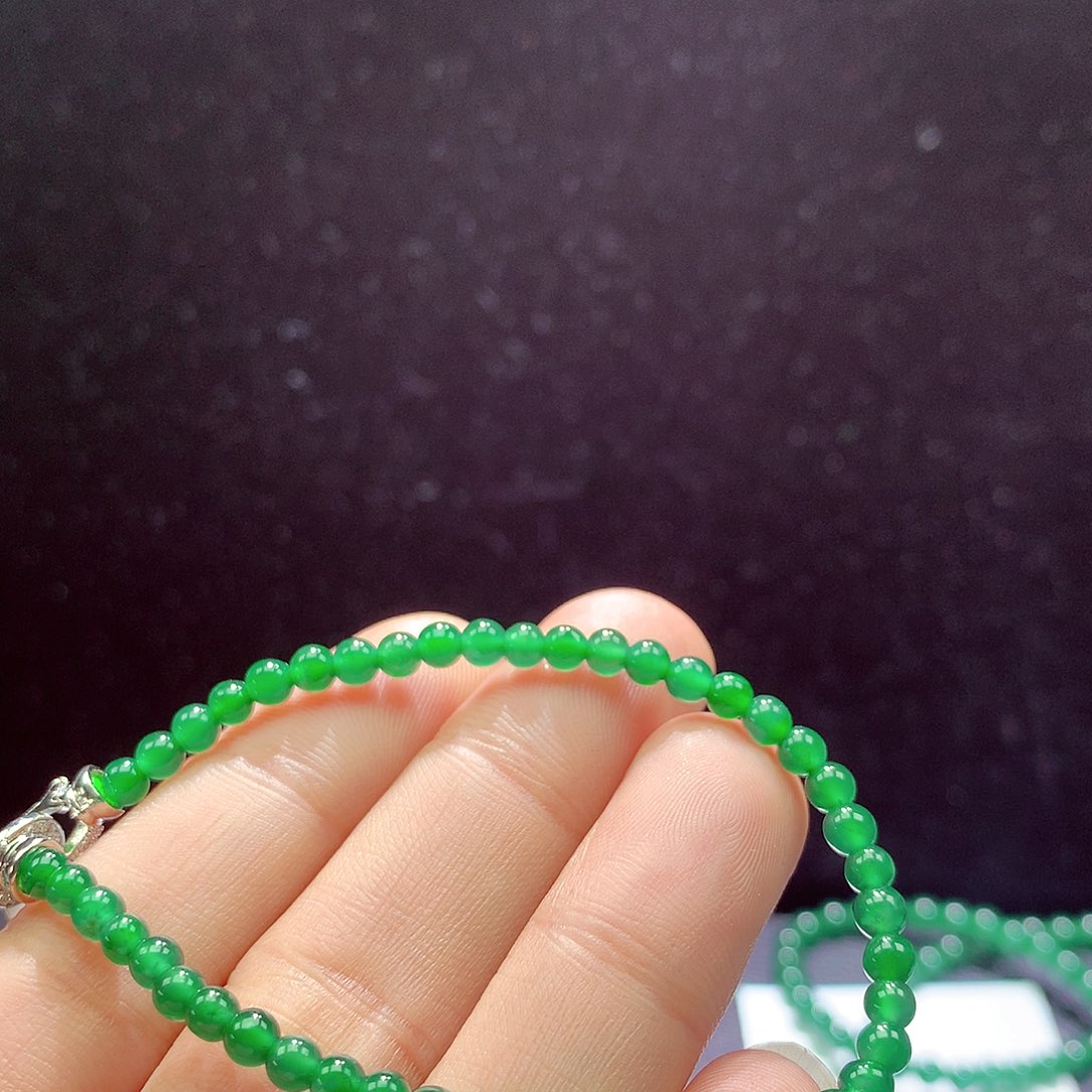 翡翠手链未镶嵌手链