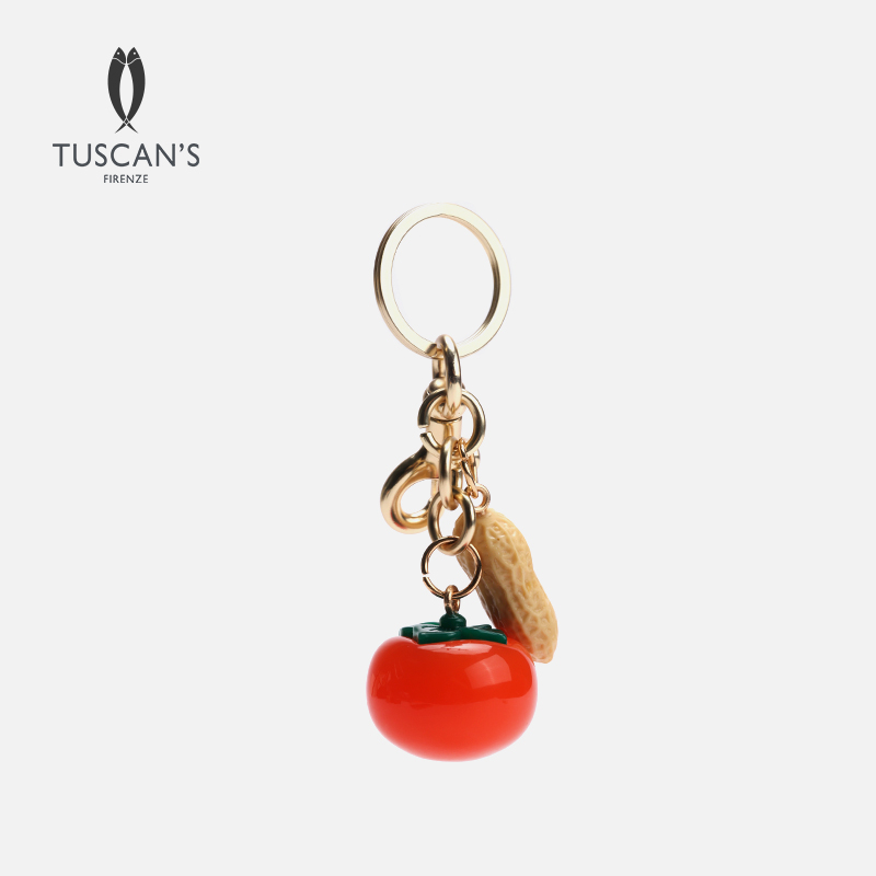 TUSCAN'S CREATIONS可爱小柿子挂件事事如意创意包包配件时代集团
