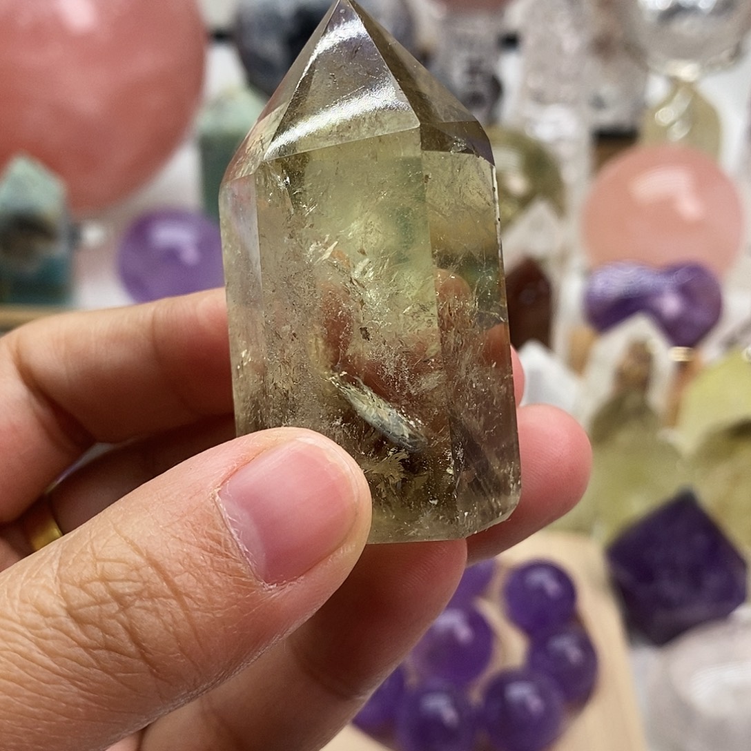 珠宝半成品未镶嵌水晶5.8cm