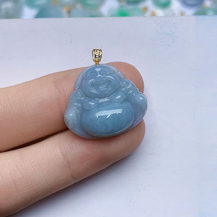 翡翠颈饰未镶嵌佛123