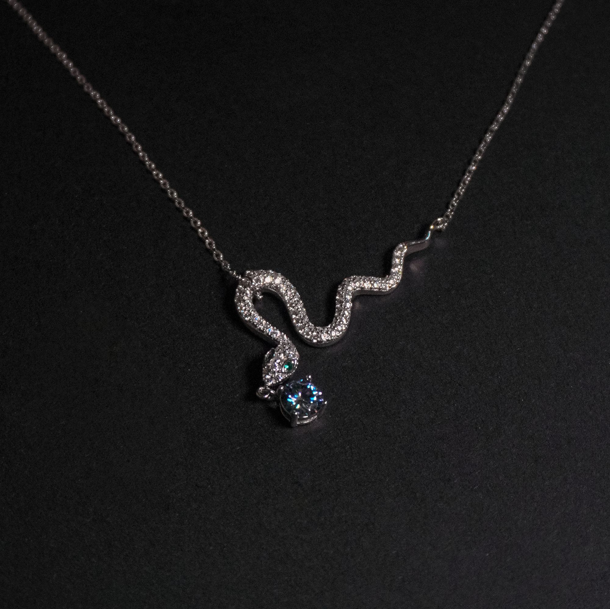 坠链均925银 【女神节】生肖小蛇项链气质女轻奢小众设计感精设经典