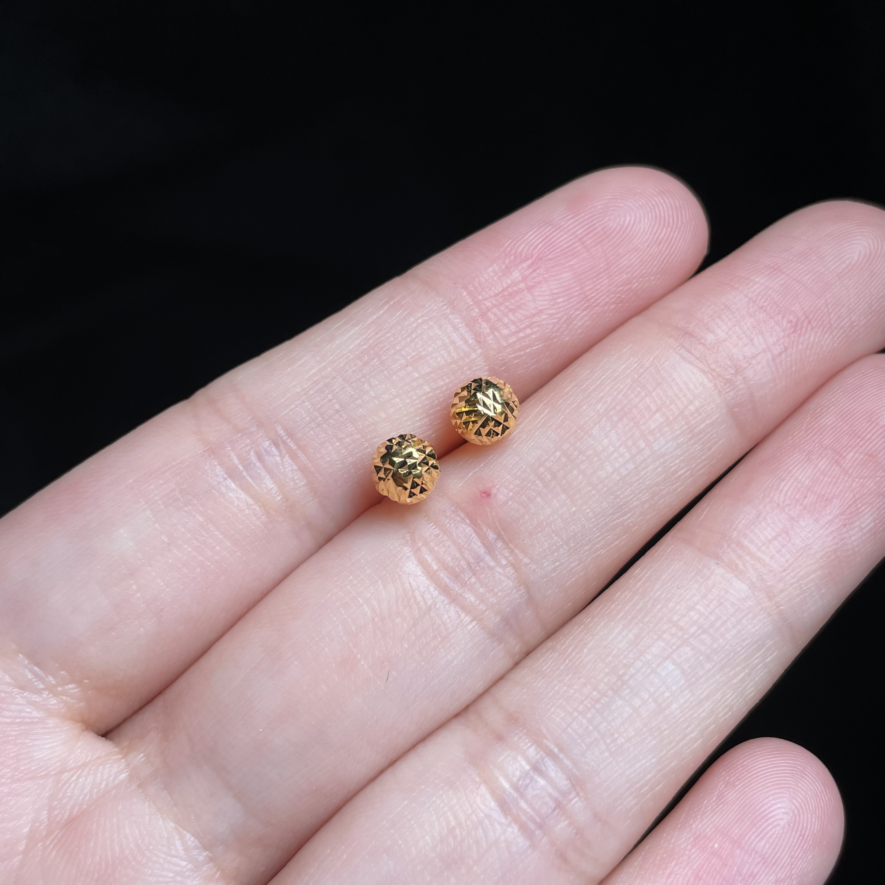 足银银制品 【玉总专属】足银5mm耳钉多样性发一B040215