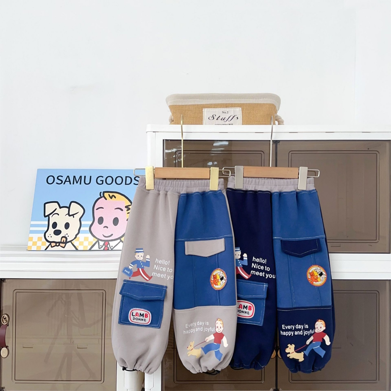 甜尔酱童装miki【拼色裤子039】