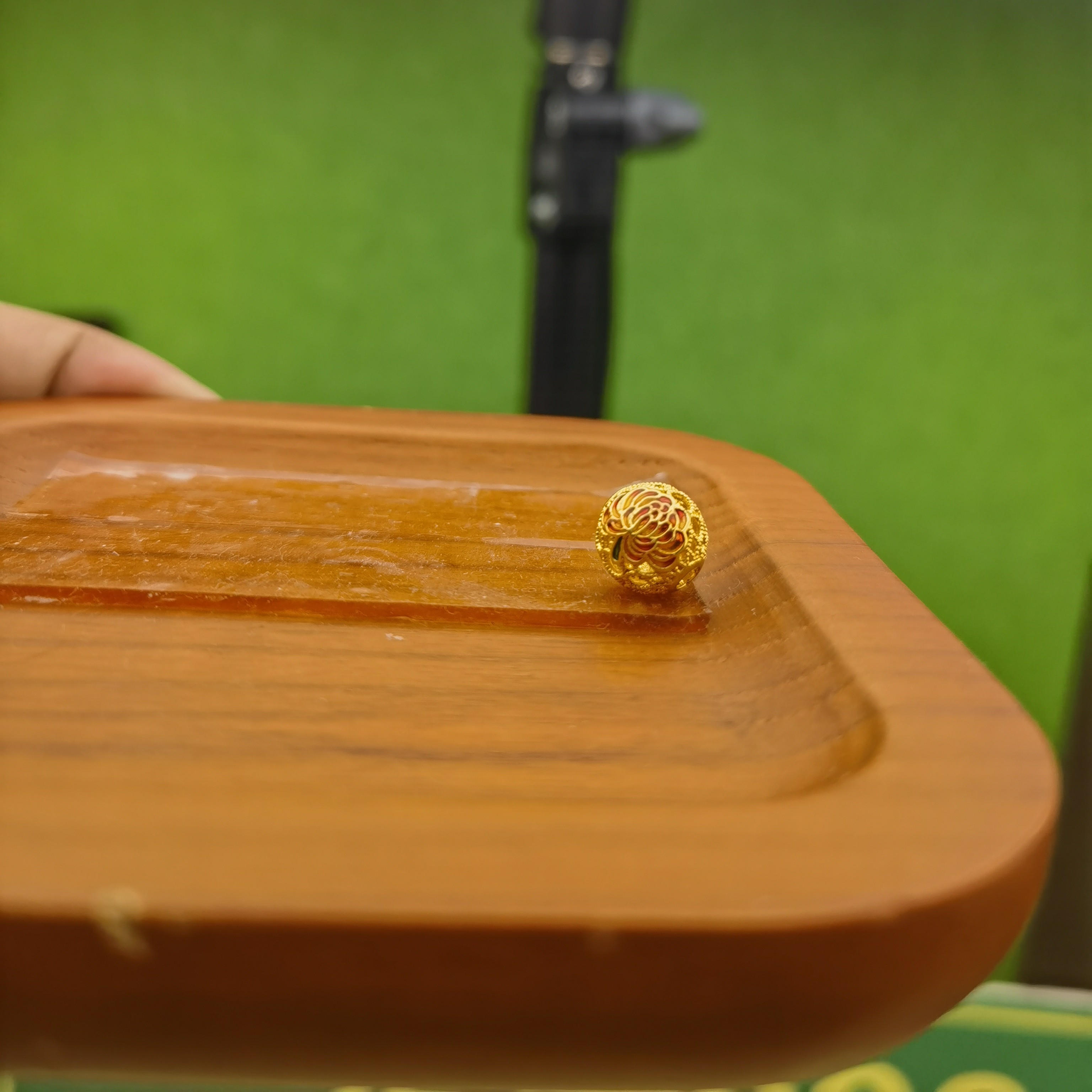 足金999 菊花绣球精品配件