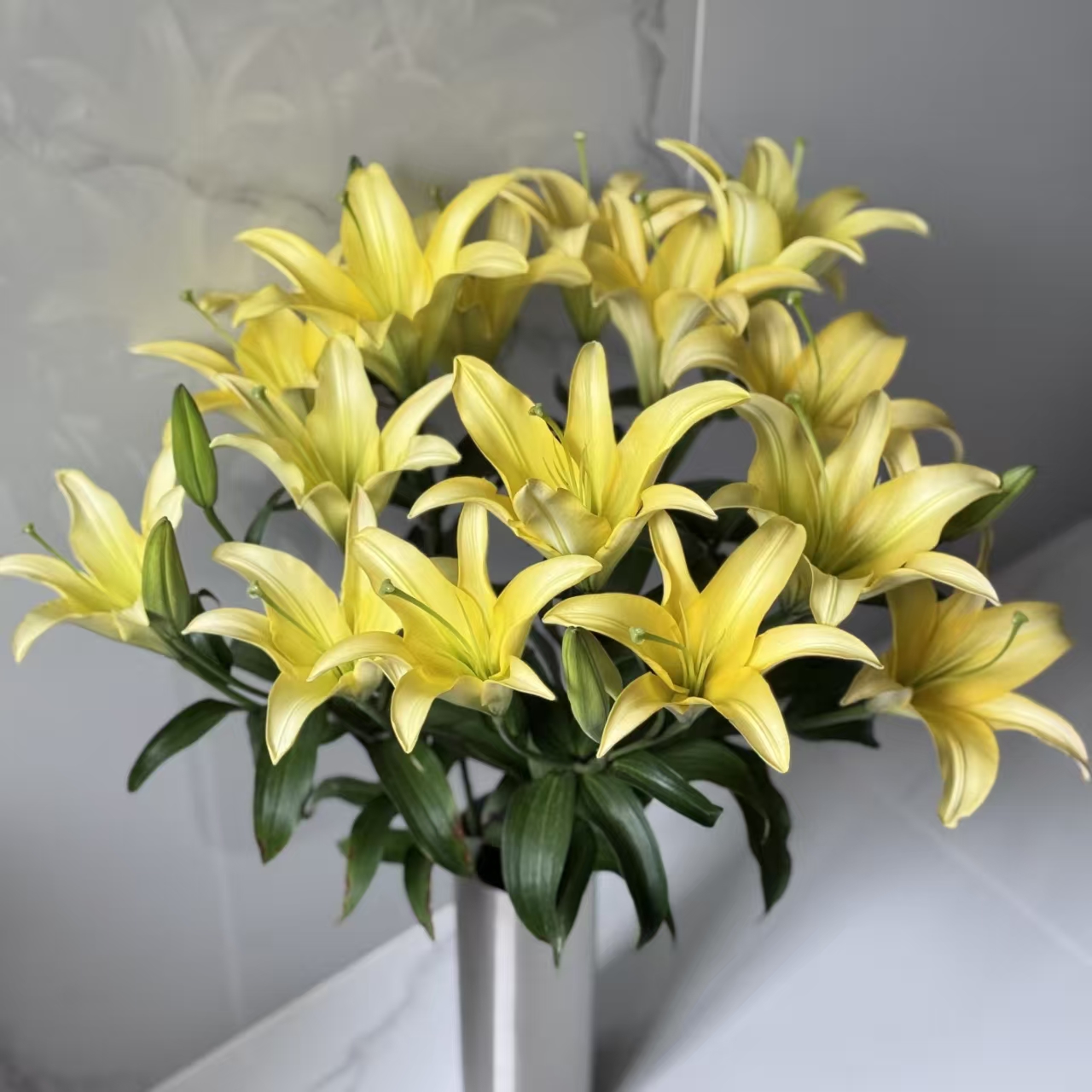 两头黄蜂香水百合云南鲜花基地直发家庭水养鲜切花