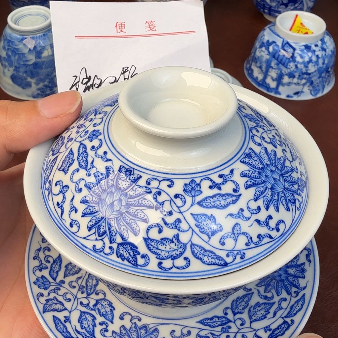 杯现代景德镇全手工全手绘茶具