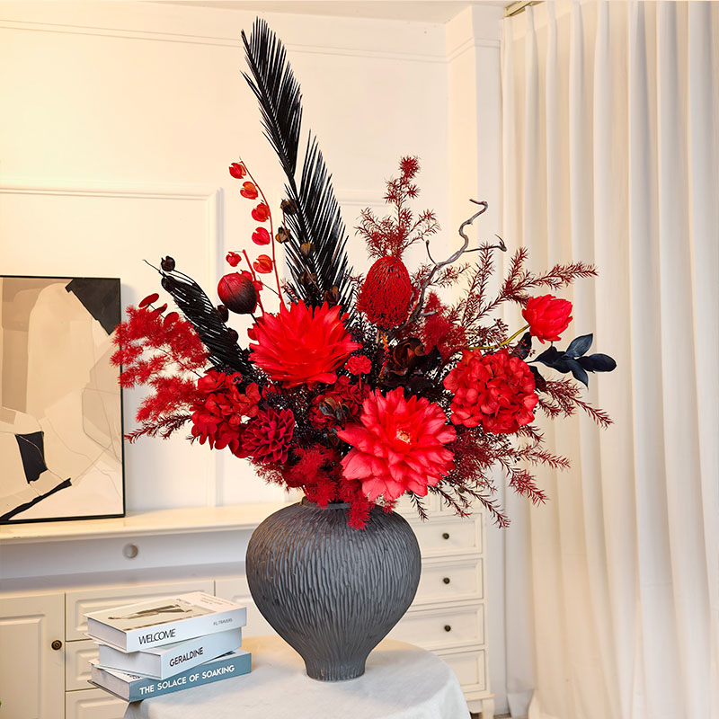 质享家【嘉瑞】高级高定奢花束摆件 客厅玄关 壁龛 客厅 喜气 真花