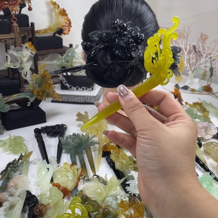岫玉未镶嵌发饰福利