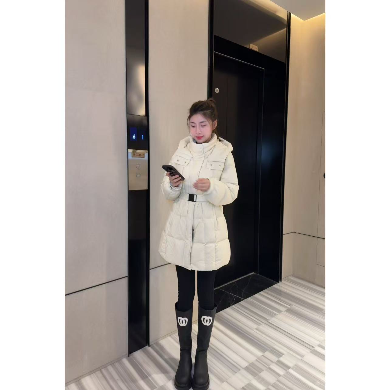 【气质收腰显瘦羽绒服】小允姐姐2025新款时尚气质羽绒服