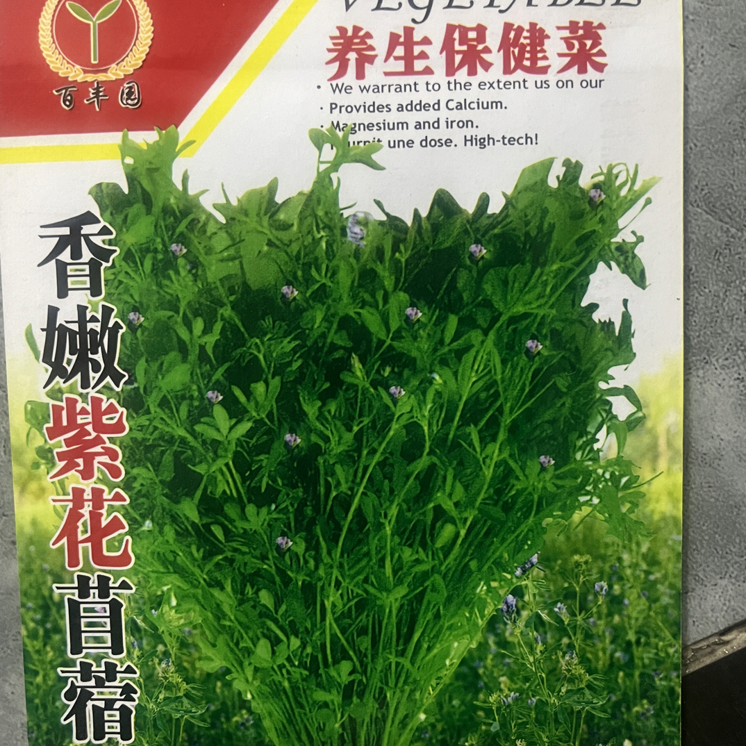 【满5元包邮】紫花苜蓿种子适合四季播种可种阳台盆栽菜种子