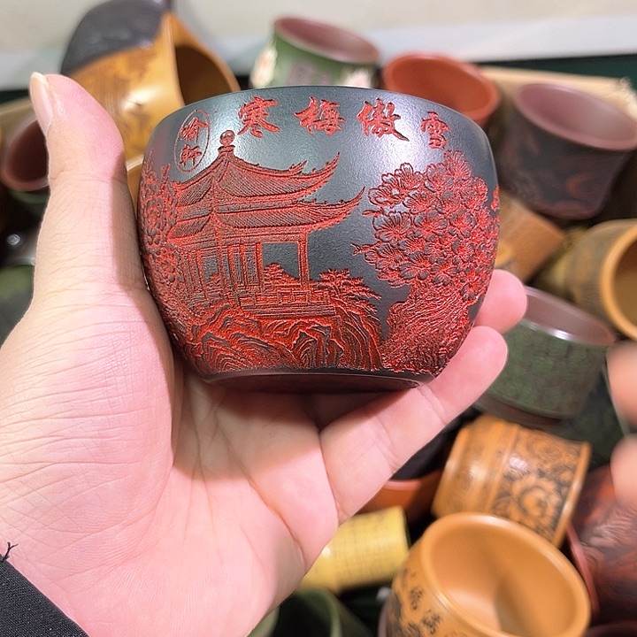 茶杯紫砂全手工紫砂主人杯