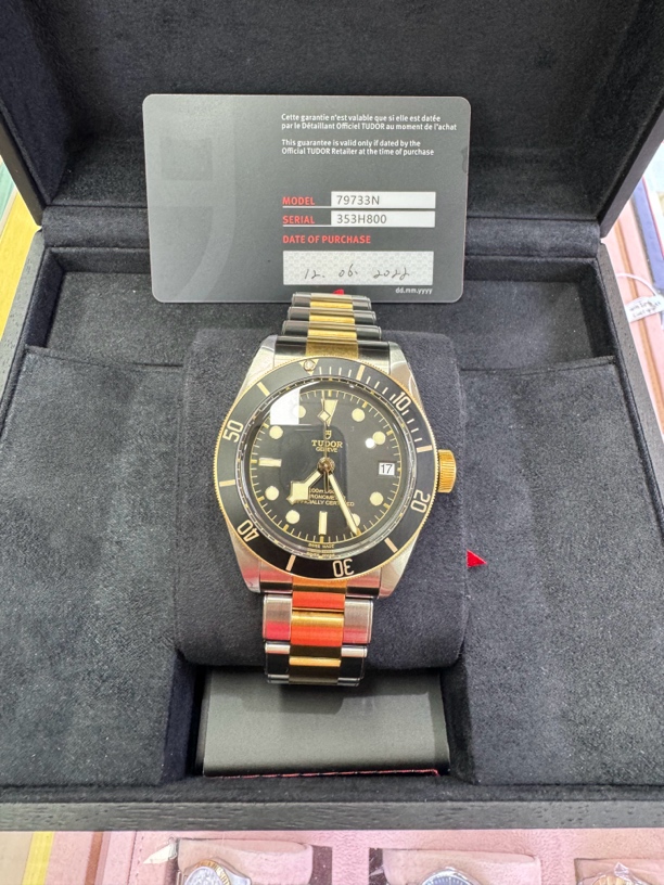 99新 TUDOR/帝舵 99新/帝舵碧湾/表径41mm//间18k黄金/全套2022年