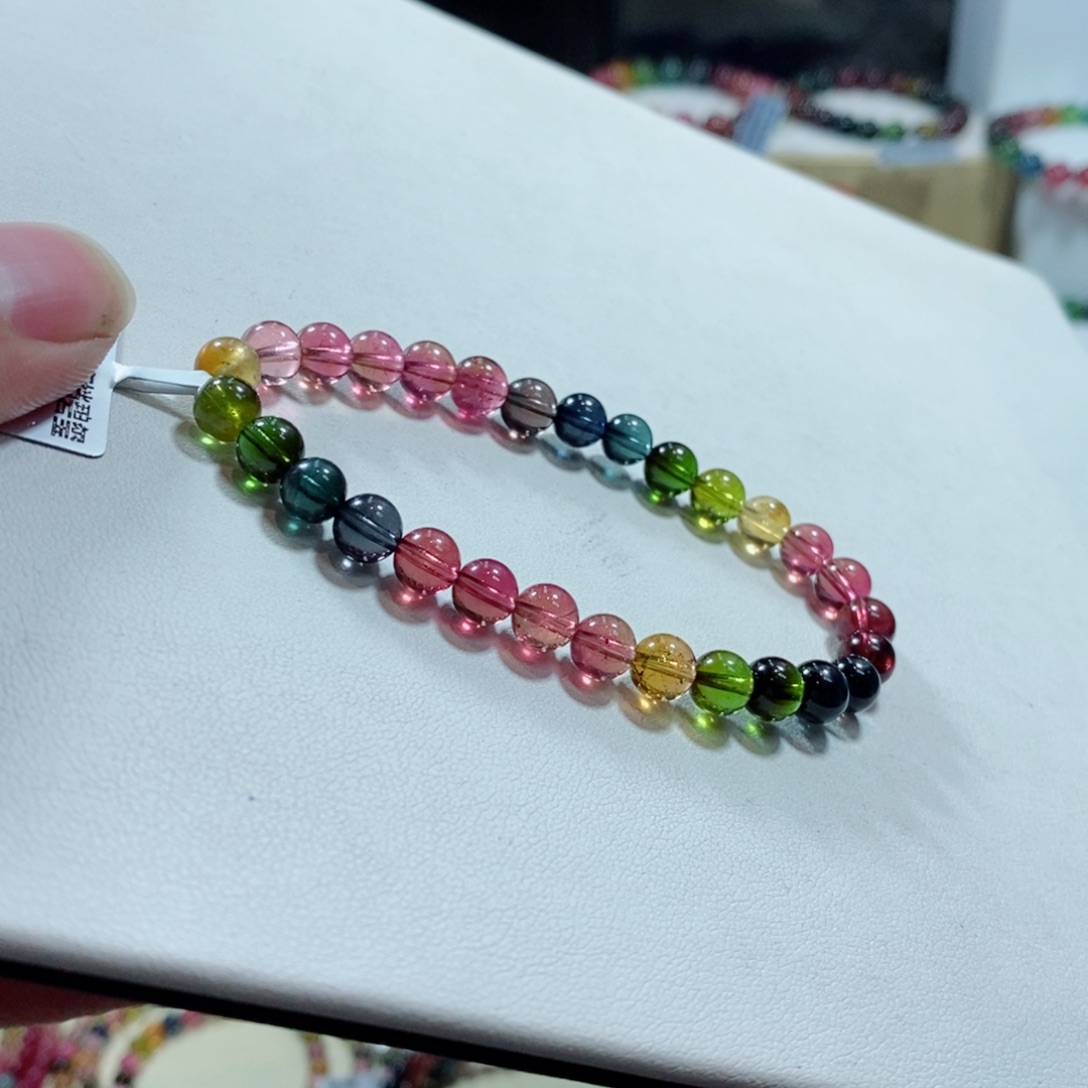 碧玺手链未镶嵌琳****人碧玺