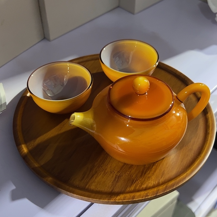 玉见 泡茶壶套装 琥珀玉