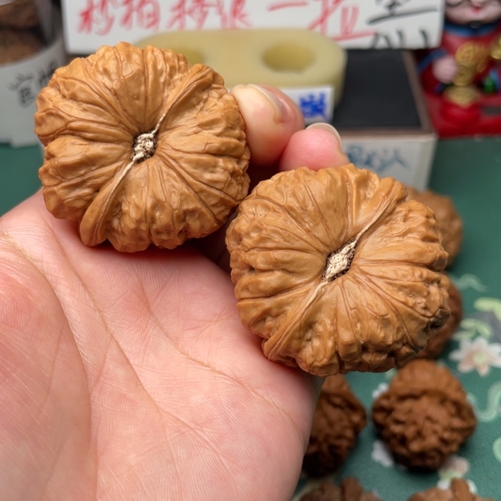 【闪购商品】文玩核桃吊坠45南瓜墩