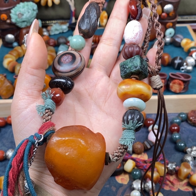 【闪购商品】蜜蜡颈饰未镶嵌项链